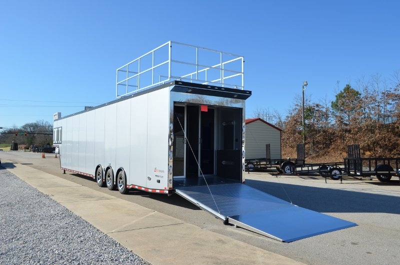 48' inTech Aluminum Gooseneck Race Car Trailer Custom Aluminum