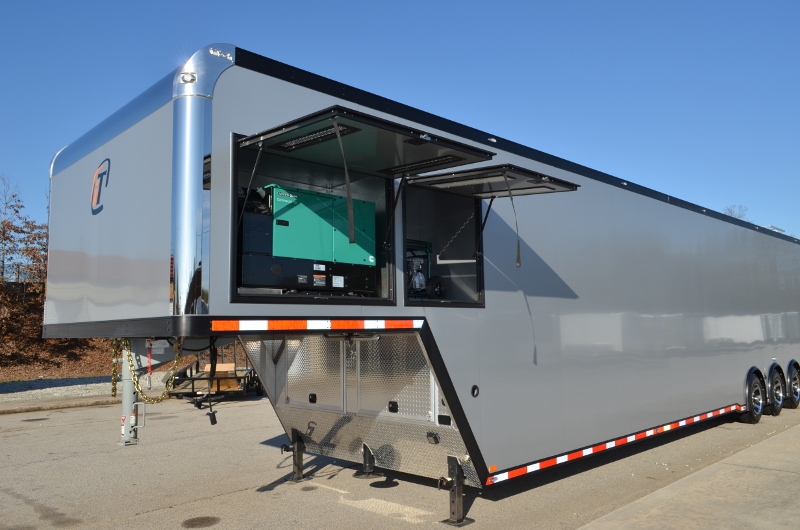 48' inTech Aluminum Gooseneck Race Car Trailer Custom Aluminum