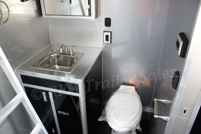 40' Aluminum Race Car Trailer with Bathroom Package inTech Living Quarters Trailers RPM